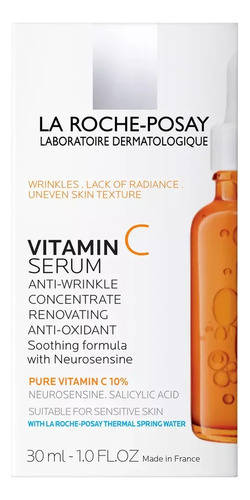 Serum Vitamina C Antiarrugas Y Antioxidante - La Roche Posay Todo Tipo De Piel, Incluyendo Piel Sensible Día/noche