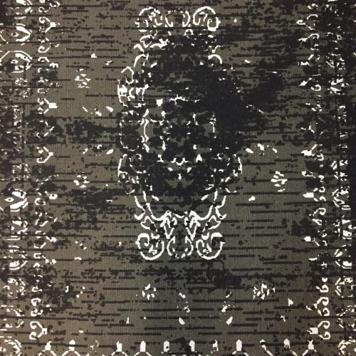 Imagen 5 de 9 de Tapete Decorativo Rombos Negro Blanco 1.40x2.0 100% Algodon