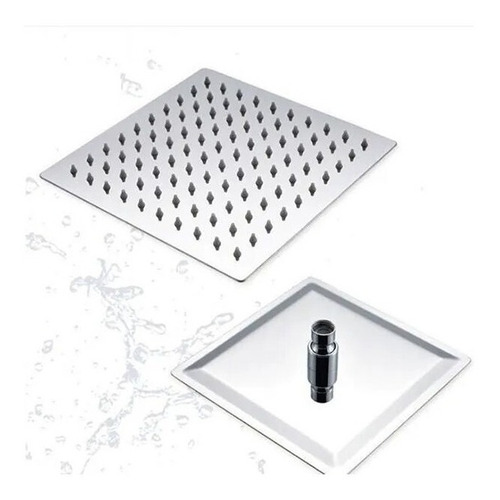 Regadera Cuadrada En Acero Inoxidable De 20x20 Cmt. 8
