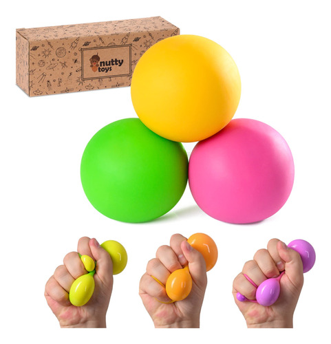 Nutty Toys Pelotas Sensoriales Para Nios Y Adultos, Bola De