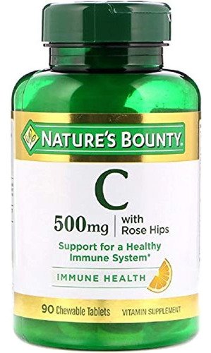Nature's Bounty, C-500 Mg Delicioso Masticable Con Tabletas