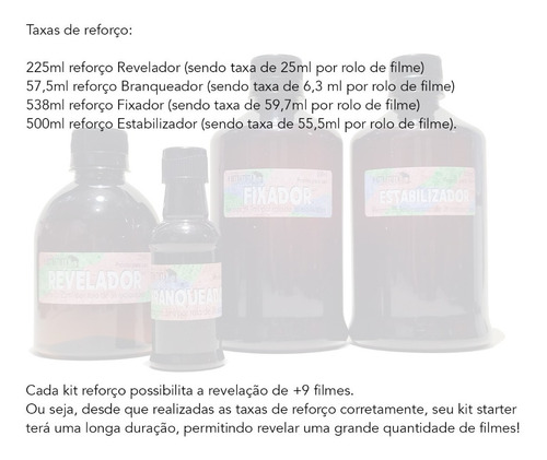 Kit Reforço Revelação C41 (p/ 9 Filmes) - Leia A Descrição