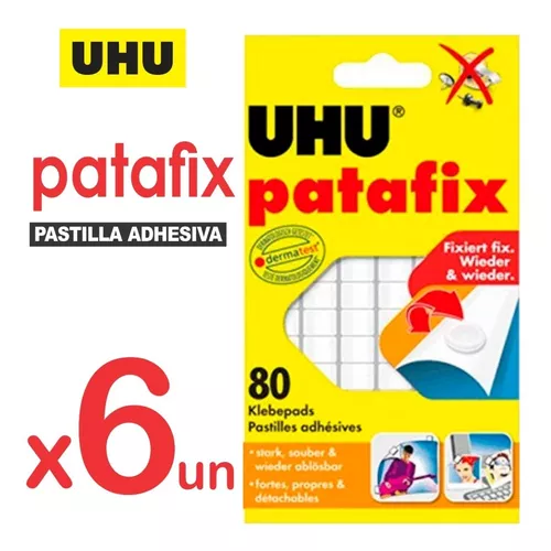 6 Uhu Patafix 80 Pastillas De Pegamento Adhesivo Masilla