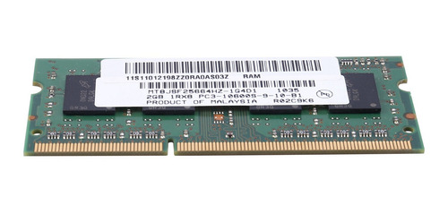Memória De Laptop Ddr3 De 2 Gb Ram 1rx8 Pc3-10600s 1333 Mhz