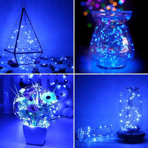 Onforu 16 Pack Luces De Hadas Azules De Hadas Azules Que Fun
