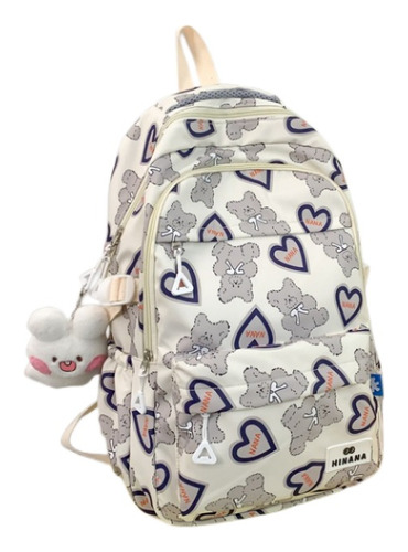 Mochila  Kawaii Colegio Coreano Juvenil Peluche Caricatura