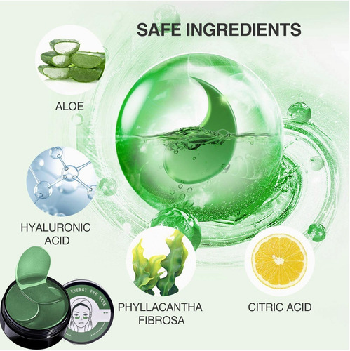 Imagen 6 de 10 de Parches Hidratante Hydrogel Aminoacidos Elimina Ojeras 60pcs
