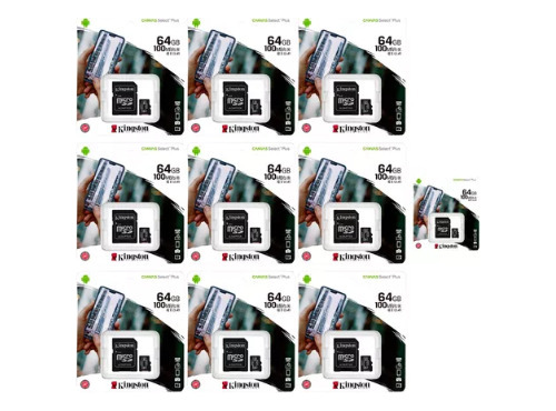 Memoria Kingston Micro Sd 64gb C/10 100m Pack C/10