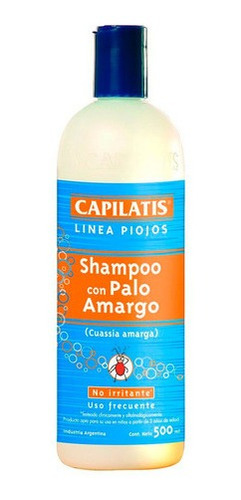 Shampoo Capilatis Con Palo Amargo Piojos No Irrita 500 Ml