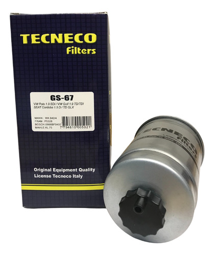 Kit 3 Filtros Para Volkswagen Polo 1.9 Sd 8v Diesel Desde 96