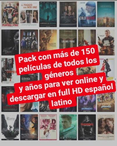 Pack Con Más De 150 Películas Para Ver Online Y Descargar