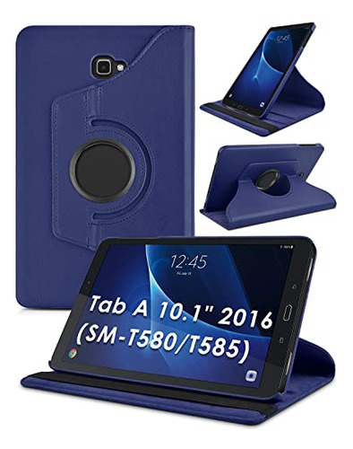 Detuosi Funda Giratoria Para Samsung Galaxy Tab A De 10.1 Pu