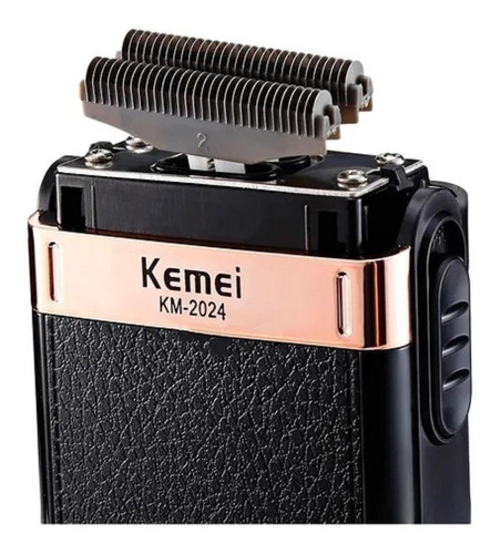 Imagen 2 de 4 de Afeitadora Kemei KM-2024 negra 100V/240V