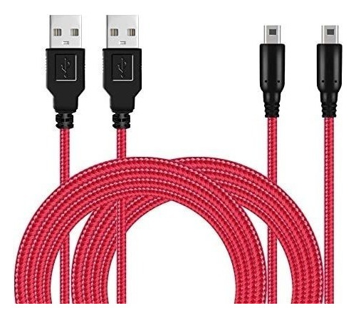 Paquete De 2 Cables De Carga Usb 3ds / 2ds, Cable De Carga T