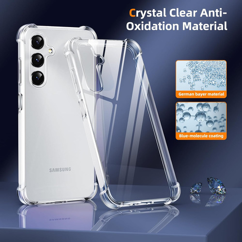 Funda Uso Rudo Silicona Tpu Suave Para Galaxy A05s+mica Transparente Samsung Galaxy A05s