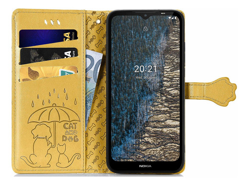 Funda Con Tapa Tipo Cartera Sd62 Para Nokia C10/c20
