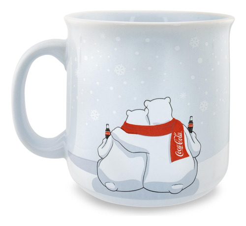 Taza Silver Buffalo Coca-cola Holiday Polar Bears 600 Ml