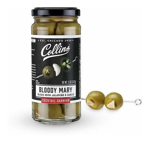 Collins 5 Oz. Bloody Mary Olives Garnishes, 5oz