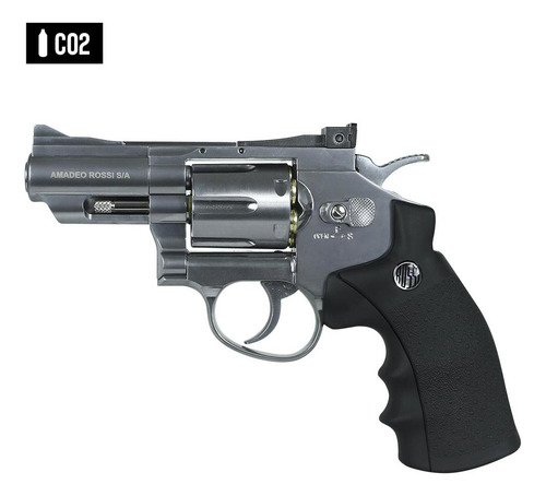 Revolver Pressao 4.5 Co2 Rossi Wingun 708s 2 Calibre 4.5mm