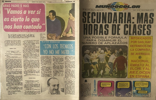 Mundocolor Nº 557 Diario, Ago 1978 Manotti Fútbol Ex4(2)