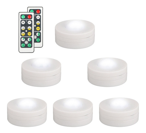 Set De 6 Luces Led Inalámbricas, 4000k, Para Cocina, Bajo