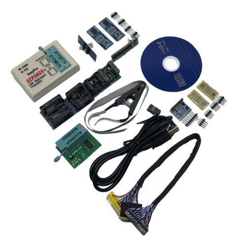 Programador Ezp2023 Usb Spi Con Soporte De 12 Adaptadores 24
