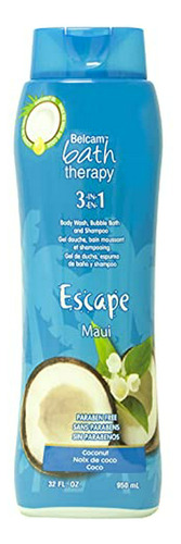 Gel De Ducha Y Champú Belcam Bath Therapy, Coco De Maui, 32 