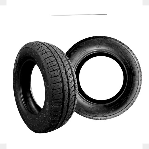 Kit 2 Pneu Aro 14 Remold 175/70r14 Com Borracha Vipal