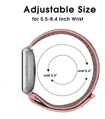 Malla Para Fitbit Versa Nylon Tejido
