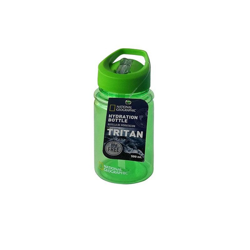 Botella Hidratación Tritan Cilindro Verde 500 Ml Natgeo