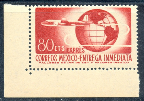 Entrega Inmediata Avion Y Tierra  1956 Mint  Sc E17