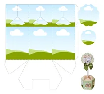Comprar Molde Centro De Mesa Hexagonal Editable En Canva Digitalbair