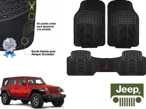 Tapetes Uso Rudo Negros Rd Jeep Rubicon 2008