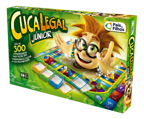 Imagem 6 de 7 de Jogo De Tabuleiro Educativo Cuca Legal Junior 300 Perguntas