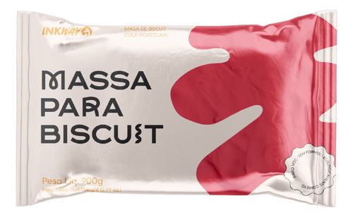 Massa De Biscuit Ink Way 10 Peças De 900g Colorida Oficial