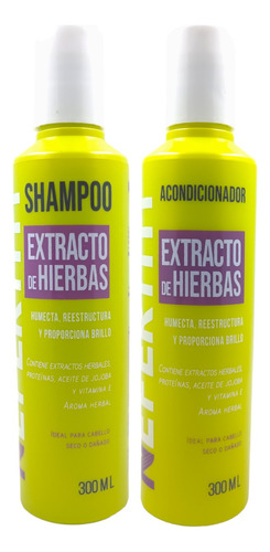 Duo Shampoo Y Acondicionador Extracto De Hierbas 300ml
