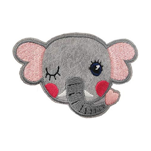 Parche Bordado De Elefante Corazones Día De San Valent...