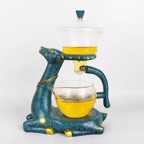 Q Juego De Tazas De Té Con Infusor De Tetera De Vidrio De