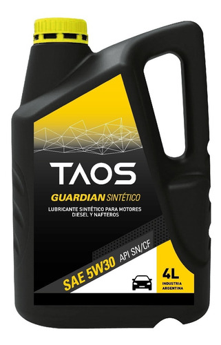 Aceite Taos Sintetico 5w-30 Multigrado 4lt