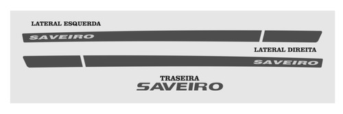 Adesivo Emblema Faixa Lateral Volkswagen Saveiro 2010 Brinde