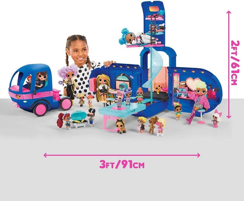 Set 2 En 1 Glamper Y Muñeca Exclusiva Lol Surprise Con Luces