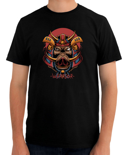 Playera De Moda Con Diseño De Samurai - Oriental Japón