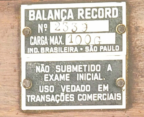 Balança De Ourives (Usado)