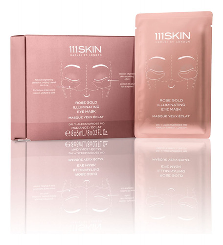 111skin - Mascarilla Iluminadora De Oro Rosa, Sin Fragancia,