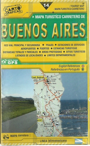 Mapa Turistico Carretero De Buenos Aires  Provincia