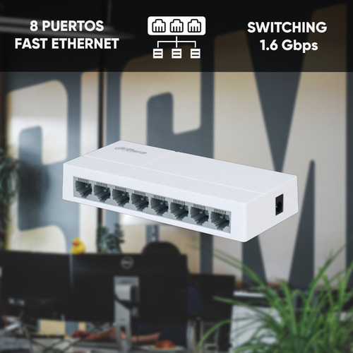 Switch Expansor Multiplicador Rj45 8 Puertos 10 / 100 Mbps