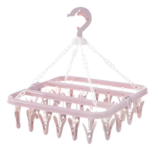 Pack 10 Tendederos Colgador De Ropa 32 Clips