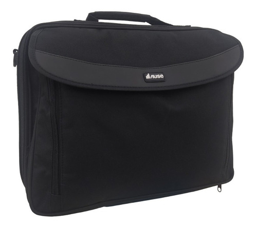Imagen 2 de 7 de Maletín Porta Laptop Ause 15,6 Cb-016 De Nylon Negro