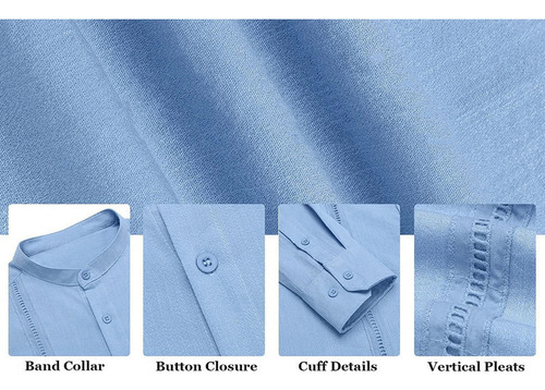 Camisas De Guayabera Cubana Para Hombre, De Lino, Casual, Co