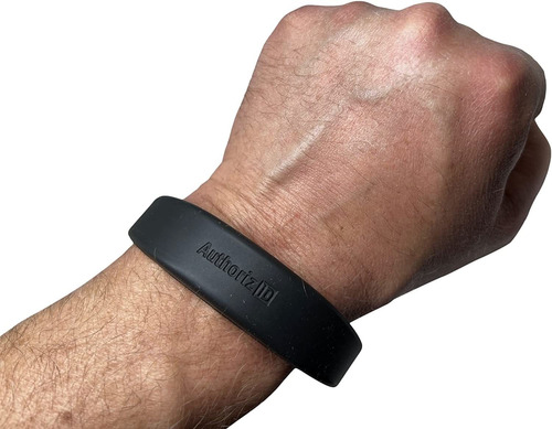 2 26 Bit H10301 125 Khz Proximity Wristbands Black Straight